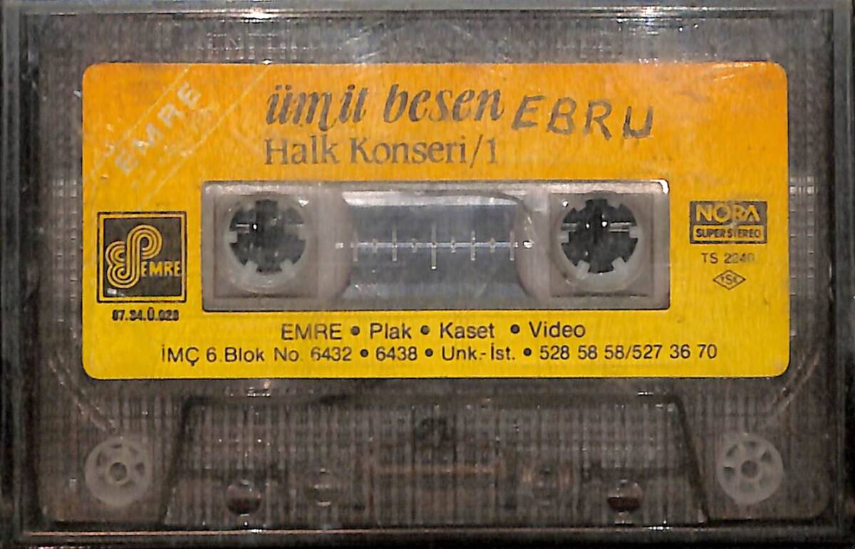 Ümit Besen - Halk Konseri 1 Kaset - Sarı Bandrol (İkinci El) KST26497 - 2