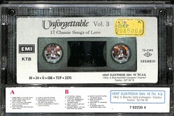 Unforgettable Vol.3 17 Classic Songs of Love Kaset KST23682 - 2