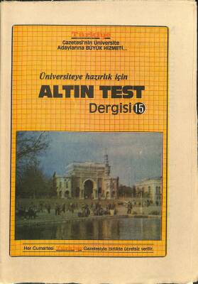 Üniversiteye Hazırlık İçin Altın Test Dergisi Sayı 15 NDR83166 - 1