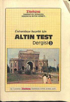 Üniversiteye Hazırlık İçin Altın Test Dergisi Sayı 3 NDR83178 - 1