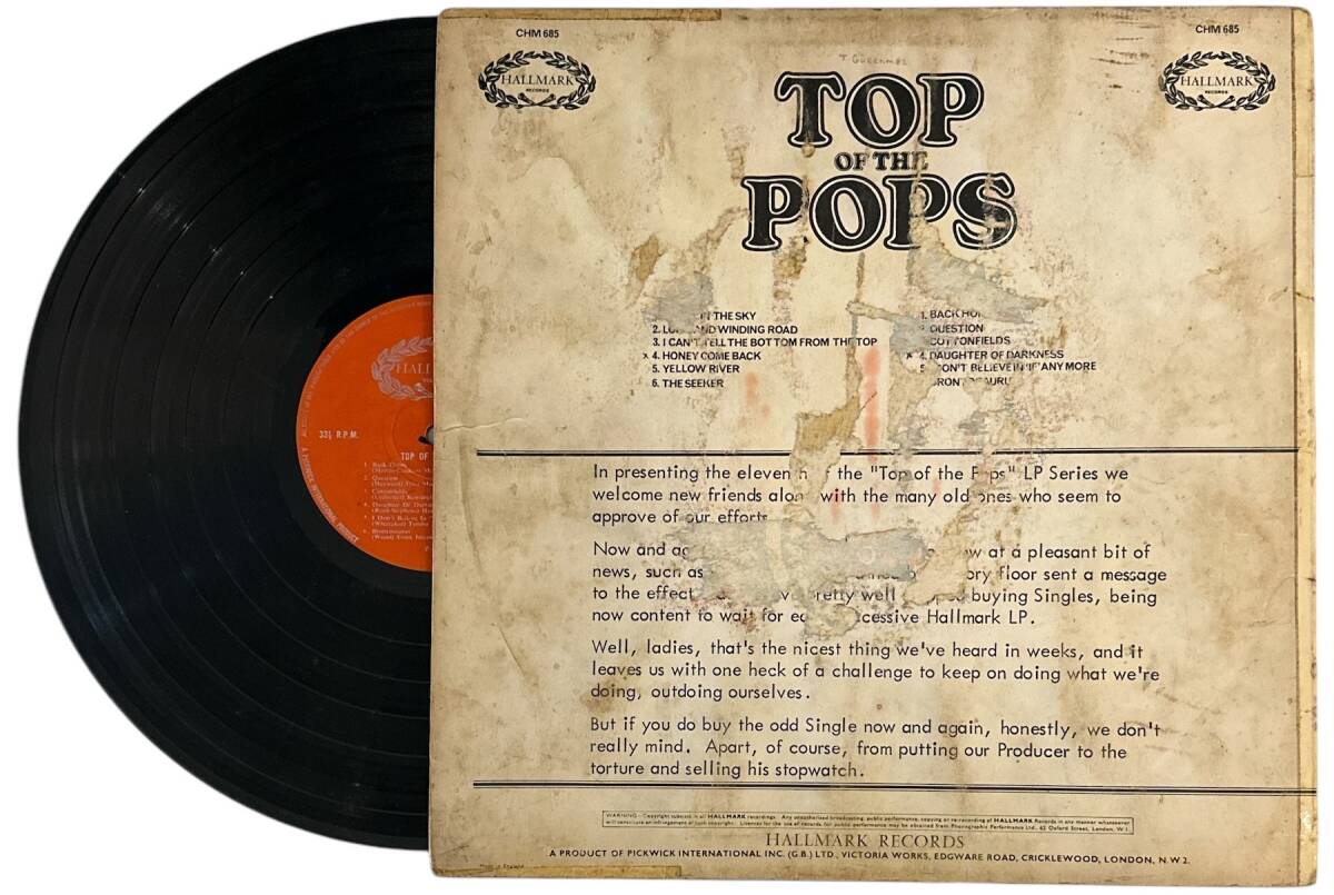 Unknown Artist ‎- Top Of The Pops Vol.11 LP Plak (10/7.5) PLK25539 - 2