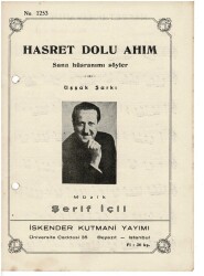 Uşşak Şarkı - Hasret Dolu Ahım Nota Kitapçığı EFM1959 - 1