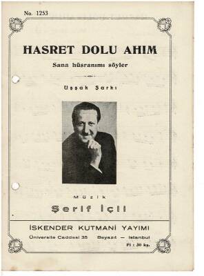 Uşşak Şarkı - Hasret Dolu Ahım Nota Kitapçığı EFM1959 - 1