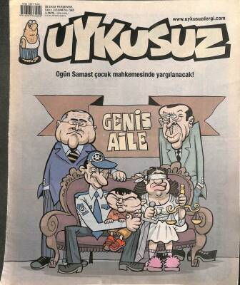 Uykusuz Mizah Dergisi 28 Ekim 2010 Perşembe Sayı44 No165 Ogün Samast Çocuk Mahkemesinde Yargılanacak! NDR73869 - 1