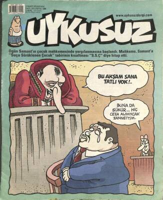 Uykusuz Mizah Dergisi 3 Mart 2011 Perşembe Sayı10 No183 Bu Akşam Sana Tatlı Yok !..Buna da Şükür ...Hiç Ceza Almıycak Sandım. NDR73879 - 1