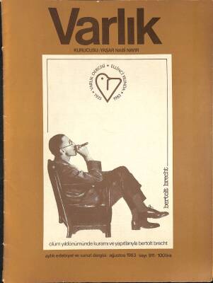 Varlık Aylık Edebiyat Ve Sanat Degisi Mart 1984 Sayı918 Kapak Bertolt Brecht NDR81529 - 1