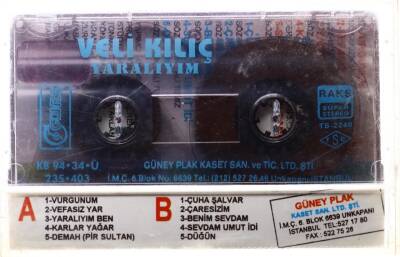 Veli Kılıç * Yaralıyım * Kaset KST5014 - 2