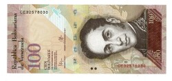 Venezuela 100 Bolivares 2015 Çil YKP7918 - 1