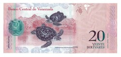 Venezuela 20 Bolivares 2013 Çil YKP7919 - 2