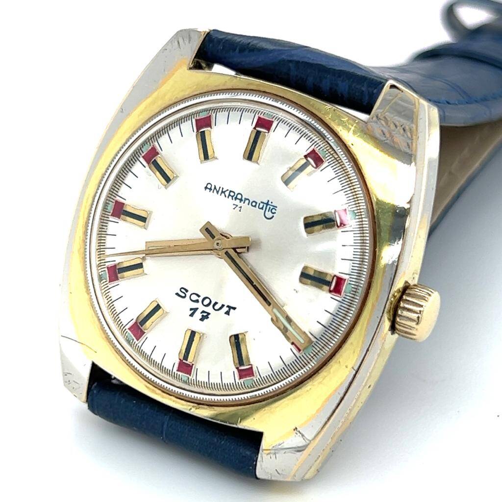 Vintage ANKRA Nautic 71 İsviçre Kurmalı Unusex Kol Saati EBY293 - 3