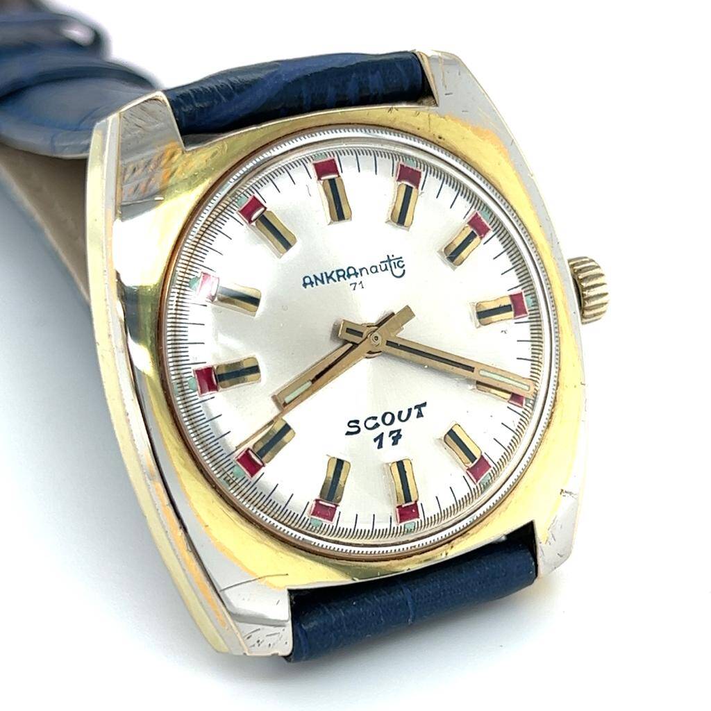 Vintage ANKRA Nautic 71 İsviçre Kurmalı Unusex Kol Saati EBY293 - 2