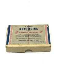 Vintage Gortulıne Ampul 1946 Karton İlaç Kutusu MDL150 - 1