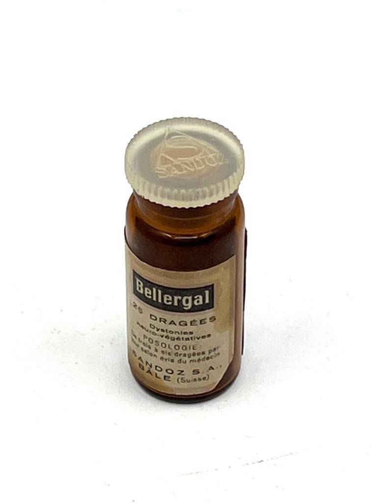 Vintage Bellergal Sandoz İlaç Şişesi MDL213 - 1