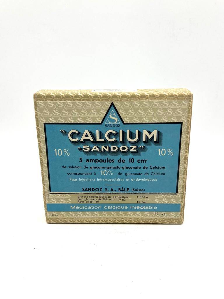 Vintage Calcıum Sandoz Ampul İlaç Kutusu MDL239 - 1