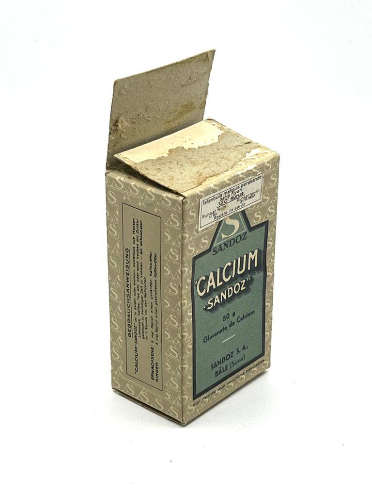 Vintage Calcıum Sandoz İlaç Kutusu MDL171 - 2