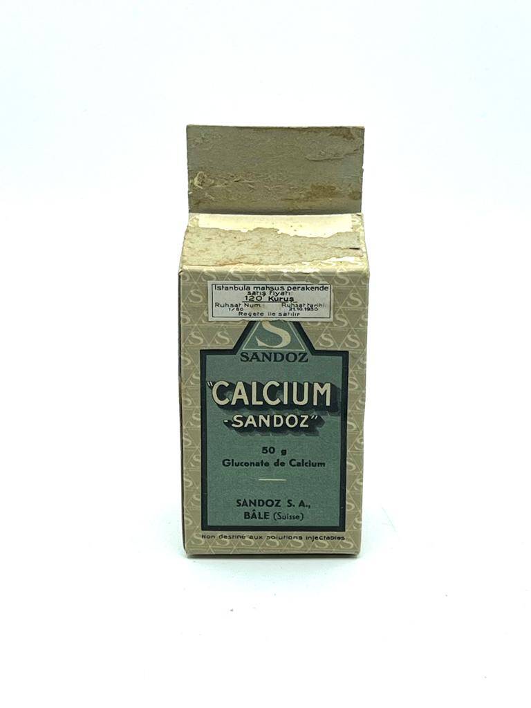 Vintage Calcıum Sandoz İlaç Kutusu MDL171 - 1