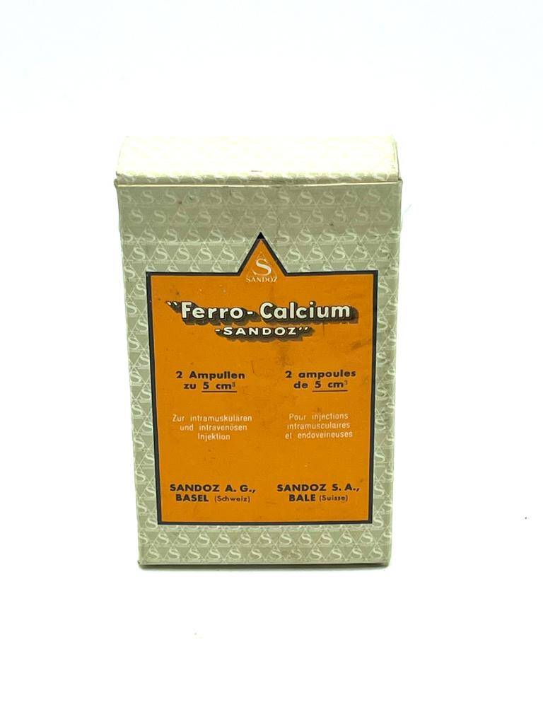 Vintage Ferro Calcium Sandoz İlaç Kutusu MDL245 - 1