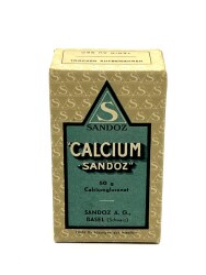 Vintage Sandoz Calcıum Kullanılmamış İlaç Kutusu MDL103 - 1