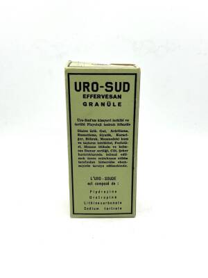 Vintage Uro-Sud Effervesan Granüle1943 İlaç Kutusu MDL72 - 5