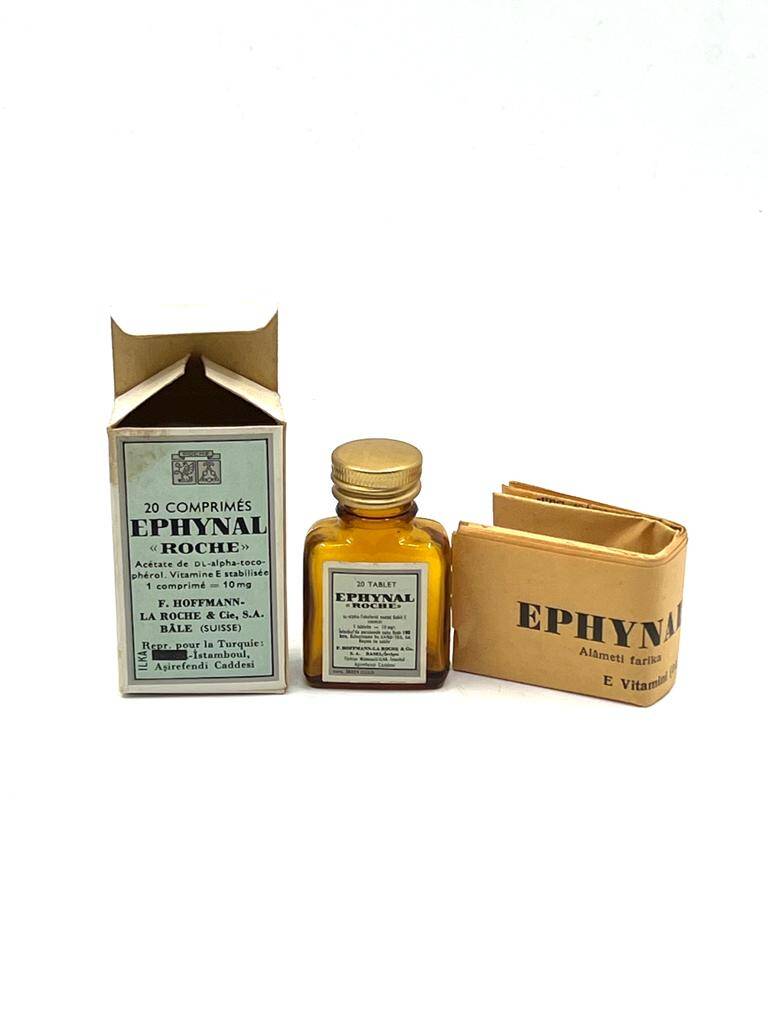 Vintage Ephynal Roche 1954 İlaç Kutusu MDL139 - 1