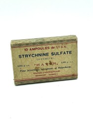 Vintage Strychnıne Sulfate Ampul İlaç Kutusu MDL241 - 1