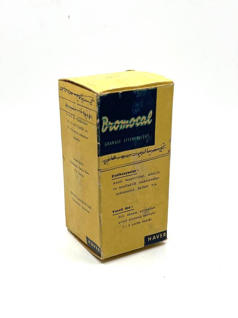 Vintage Dromocal 1955 Karton İlaç Kutusu MDL149 - 3