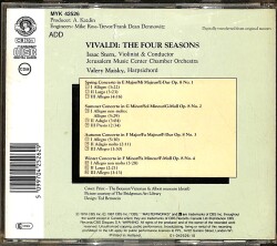 Vivaldi - The Four Seasons CD (İkinci El) CD3694 - 2