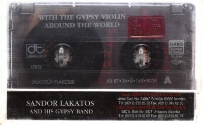 With The Gypsy Violin Around The World Çingene Müzikleri Kaset KST8023 - 4