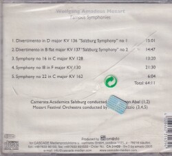 Wolfgang Amadeus Mozart - Famous Symphonies (Sıfır Ürün) CD Müzik CD852 - 6