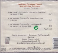 Wolfgang Amadeus Mozart Georg Philipp Telemann (Sıfır Ürün) CD Müzik CD858 - 8