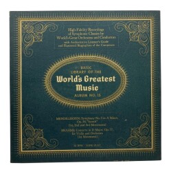 Worlds Greatest Music Album No15 (Mendelssohn - Brahms) Klasik Müzik LP PLK11411 - 1