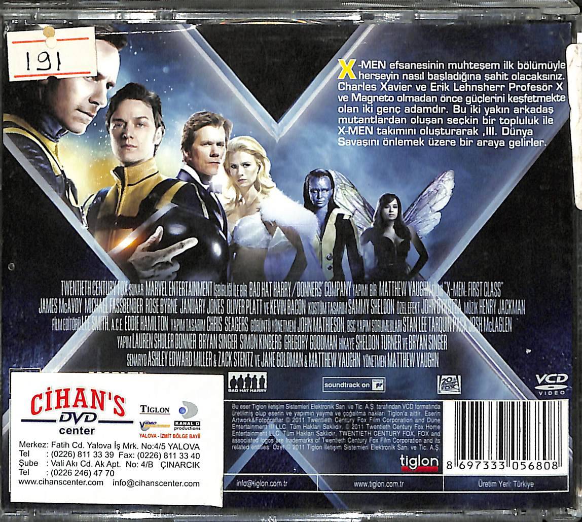 X-Men Birinci Sınıf VCD Film (İkinci El) VCD25690 - 2