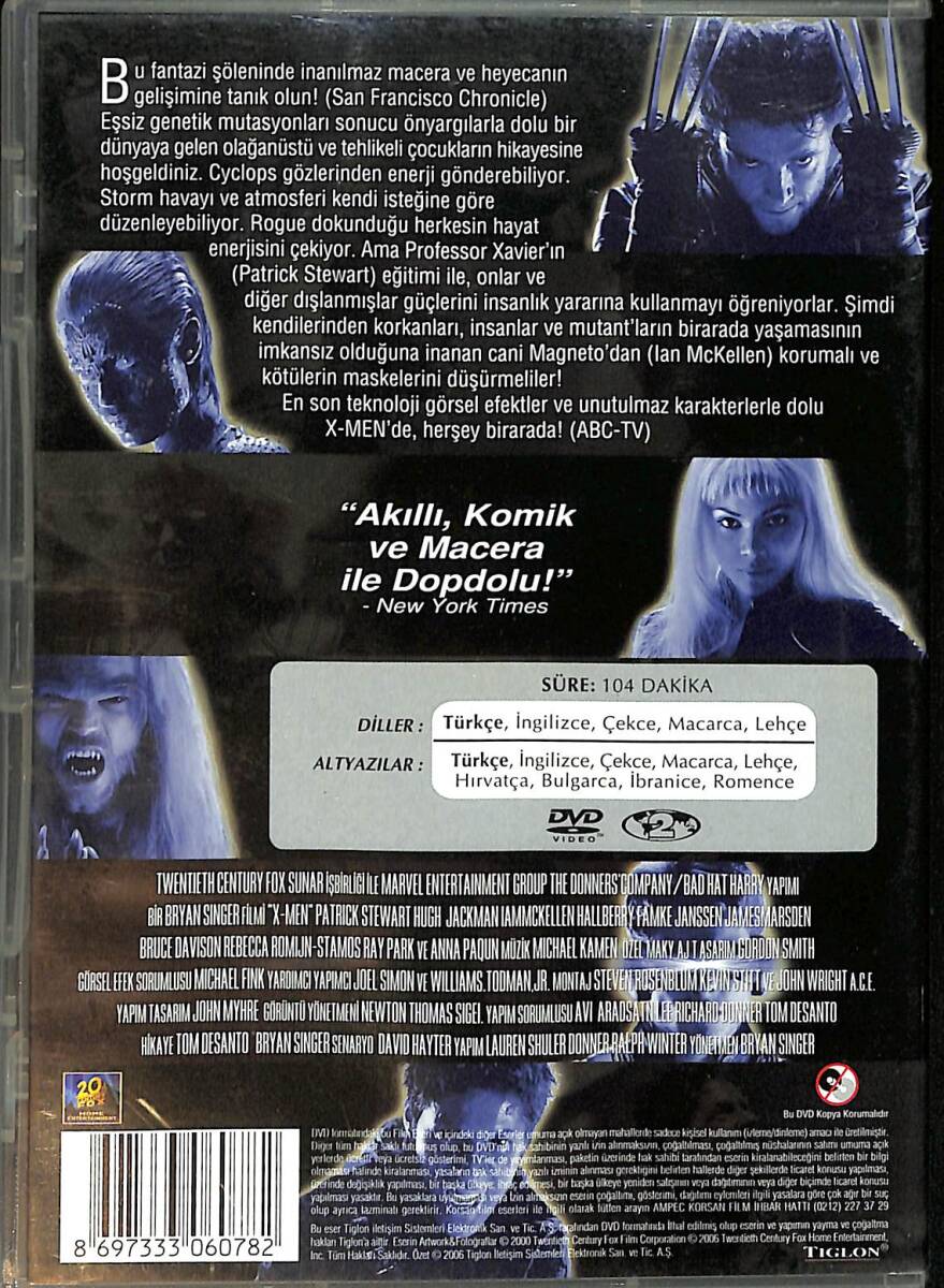 X-Men DVD Film (İkinci El) DVD2501 - 2