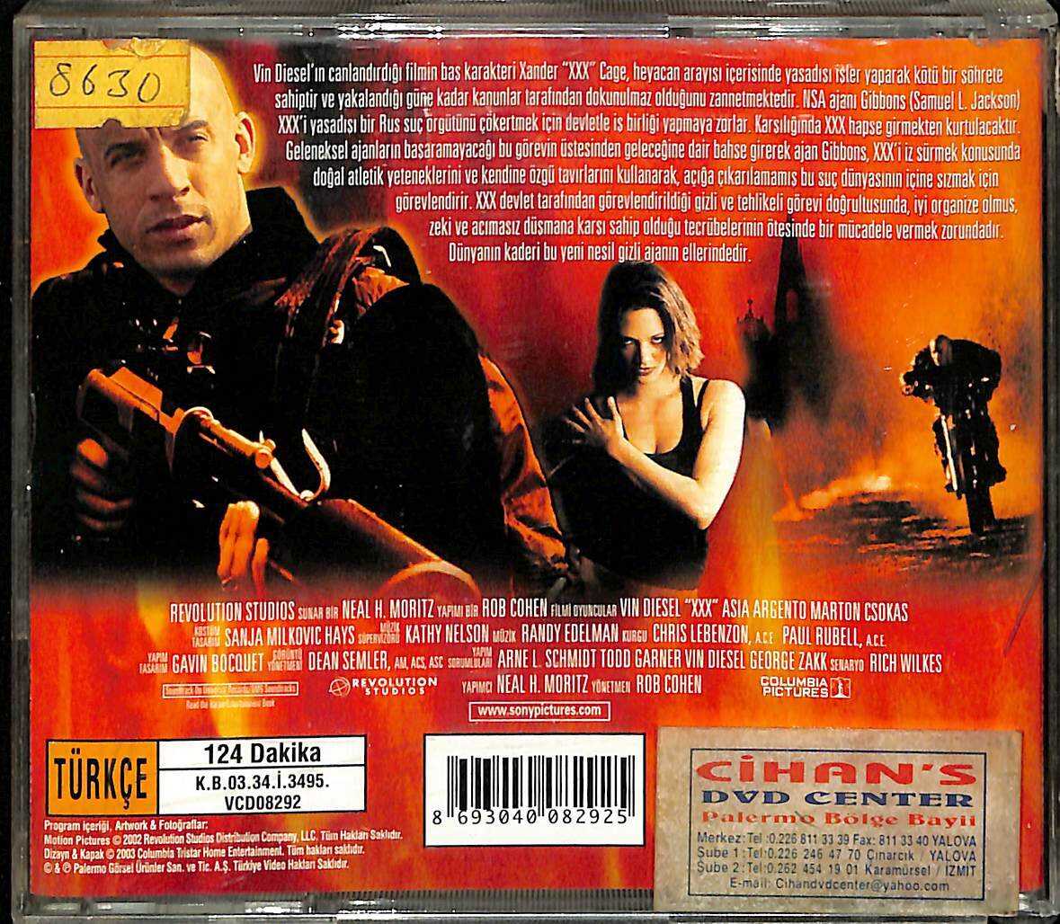 XXX Yeni Nesil Ajan Vin Diesel VCD Film VCD14944 Yabancı 