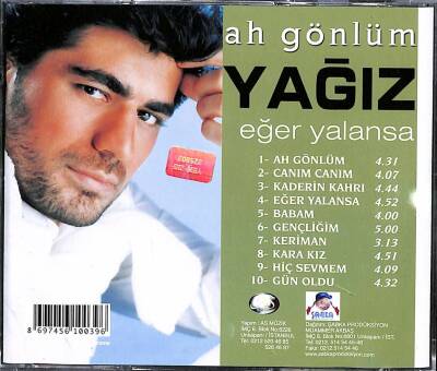 Yağız- Ah Gönlüm, Eğer Yalansa CD (108.5) CD3344 - 2