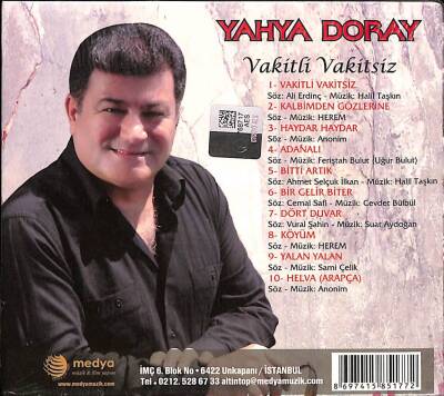 Yahya Doray - Vakitli Vakitsiz (Sıfır Ürün) CD Müzik CD1857 - 2