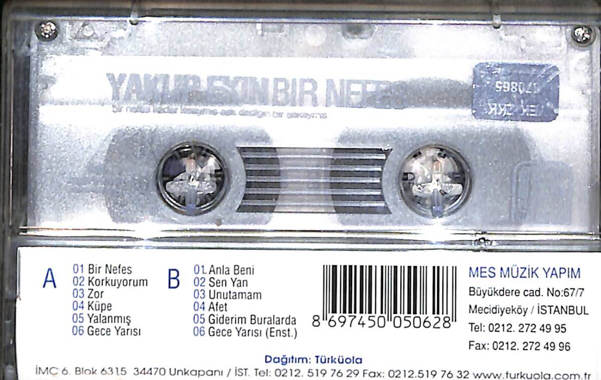 Yakup Ekin - Bir Nefes Kaset (İkinci El) KST27133 - 2