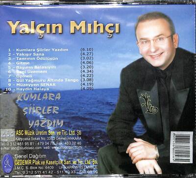 Yalçın Mıhçı - Kumlara Şiirler Yazdım CD Müzik (İkinci El ) CD3079 - 8