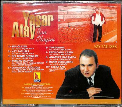 Yaşar Atay - Ben ÖleyimVay Tatlıses (Sıfır Ürün) CD Müzik CD3031 - 2