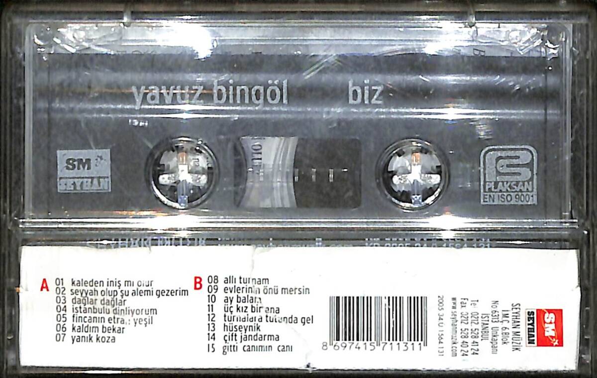 Yavuz Bingöl - Biz Kaset (İkinci El) KST26664 - 2