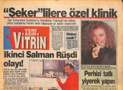 Yeni Asır Vitrin Gazetesi 2 Kasım 1990 - Pele'den 2040'a Randevu - Sapık Mike Tyson - Ayşen Cansev, Sevim Asfar Afiş GZ136563 - 1