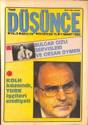 Yeni Düşünce 11 Mart 1983 - Kolh Kazandı, Türk İşçileri Endişeli NDR84811 - 1