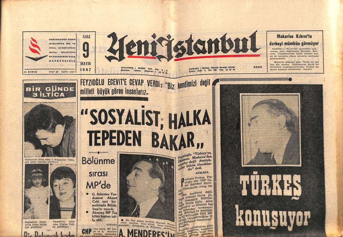 Yeni İstanbul Gazetesi 9 Mayıs 1967 - Ünlü Oto Yarışçısı Bandini Yaralandı GZ150874 - 1