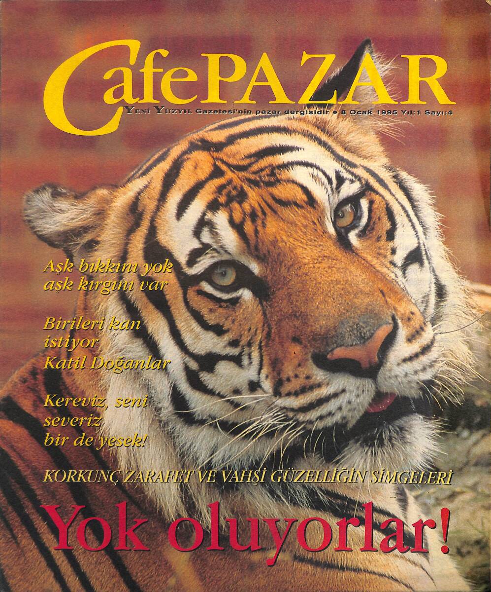 Yeni Yüzyıl Gazetesi Cafe Pazar Eki 8 Ocak 1995 - Korkunç Zarafet Ve Vahşi Güzelliğin Simgeleri GZ155751 - 1