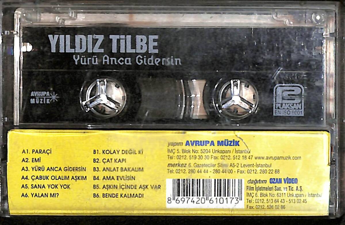 Yıldız Tilbe - Yürü Anca Gidersin Kaset (İkinci El) KST26506 - 2