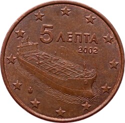 Yunanistan 5 Euro Cent 2002 ÇÇT YMP5865 - 2