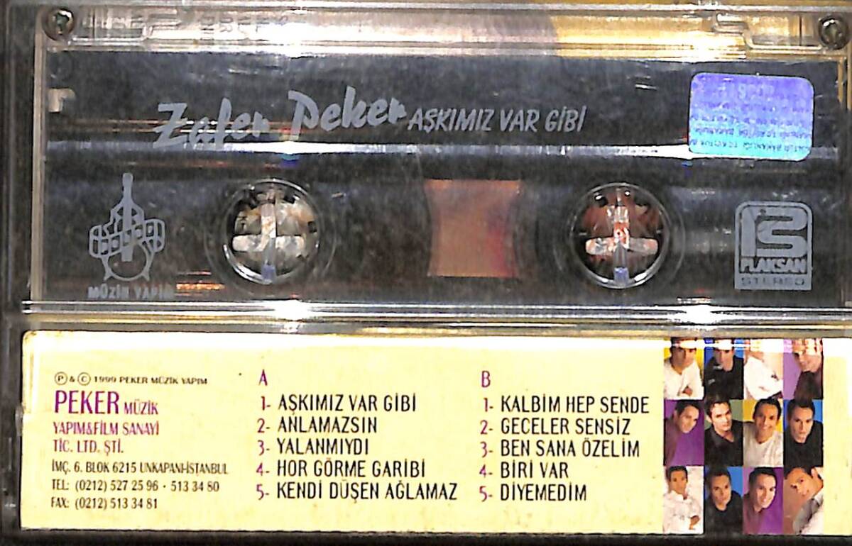 Zafer Peker - Aşkımız Var Gibi Kaset (İkinci El) KST26546 - 2