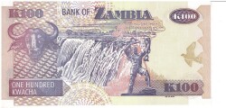 Zambiya 100 Kwacha 2008 Çil YKP1320 - 2