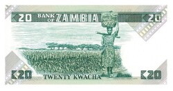 Zambiya 20 Kwacha 1980 Çil YKP2429 - 2