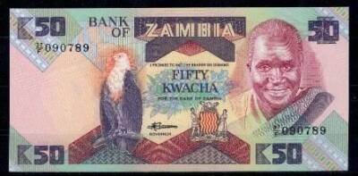 Zambiya 50 Kwacha 1988 Çil YKP1173 - 1